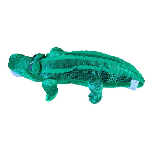Peek A Boo Plush Stuffed Animal Doll Toy Green Alligator Crocodile 16.5 in Lengt - Picture 3 of 6